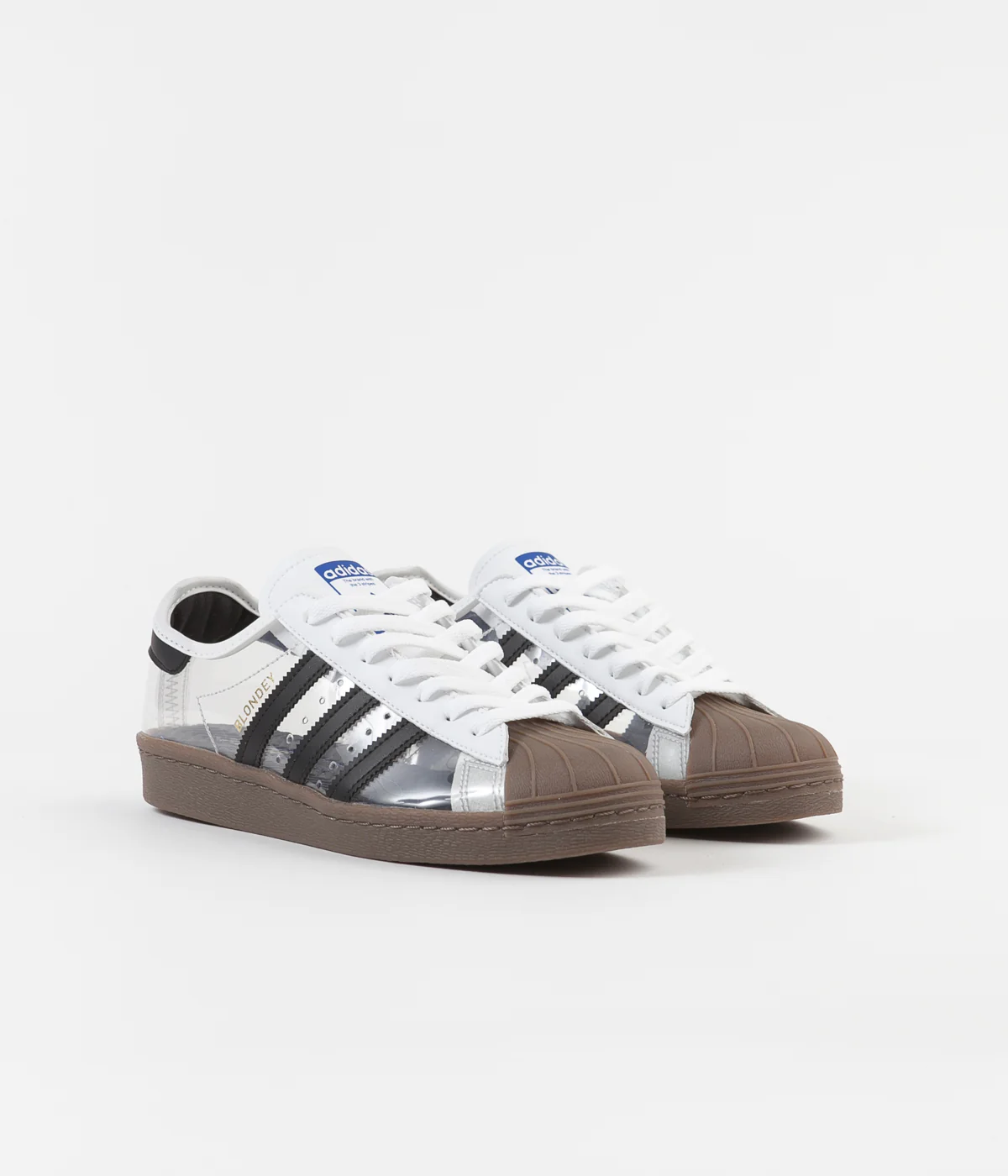 Adidas Superstar 80's 'Blondey' Shoes - White / Core Black / Gum - Image 2