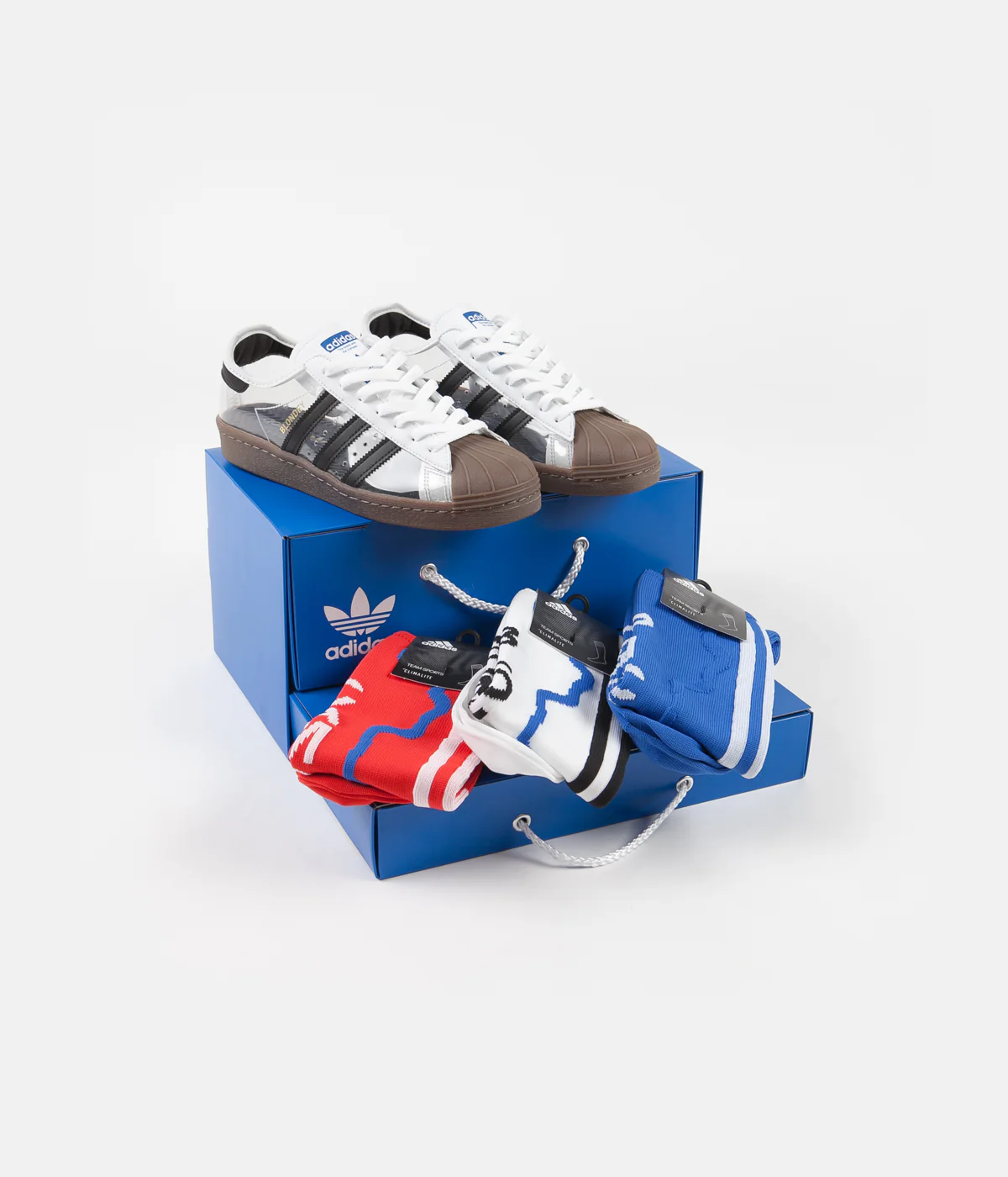 Adidas Superstar 80's 'Blondey' Shoes - White / Core Black / Gum - Image 9