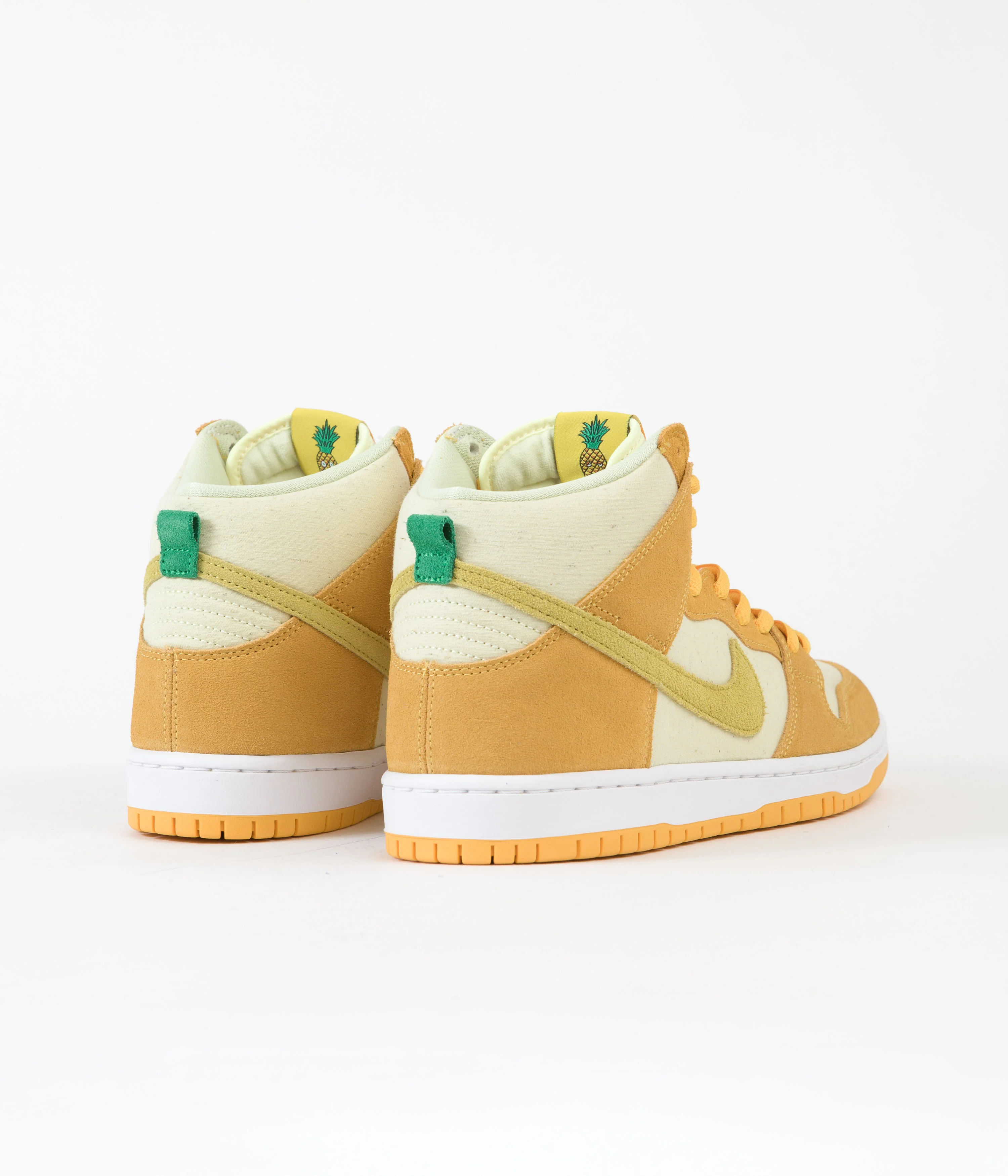Nike SB Dunk High Pro Pineapple Shoes - University Gold / Vivid Sulfur - Citron Tint - Image 4