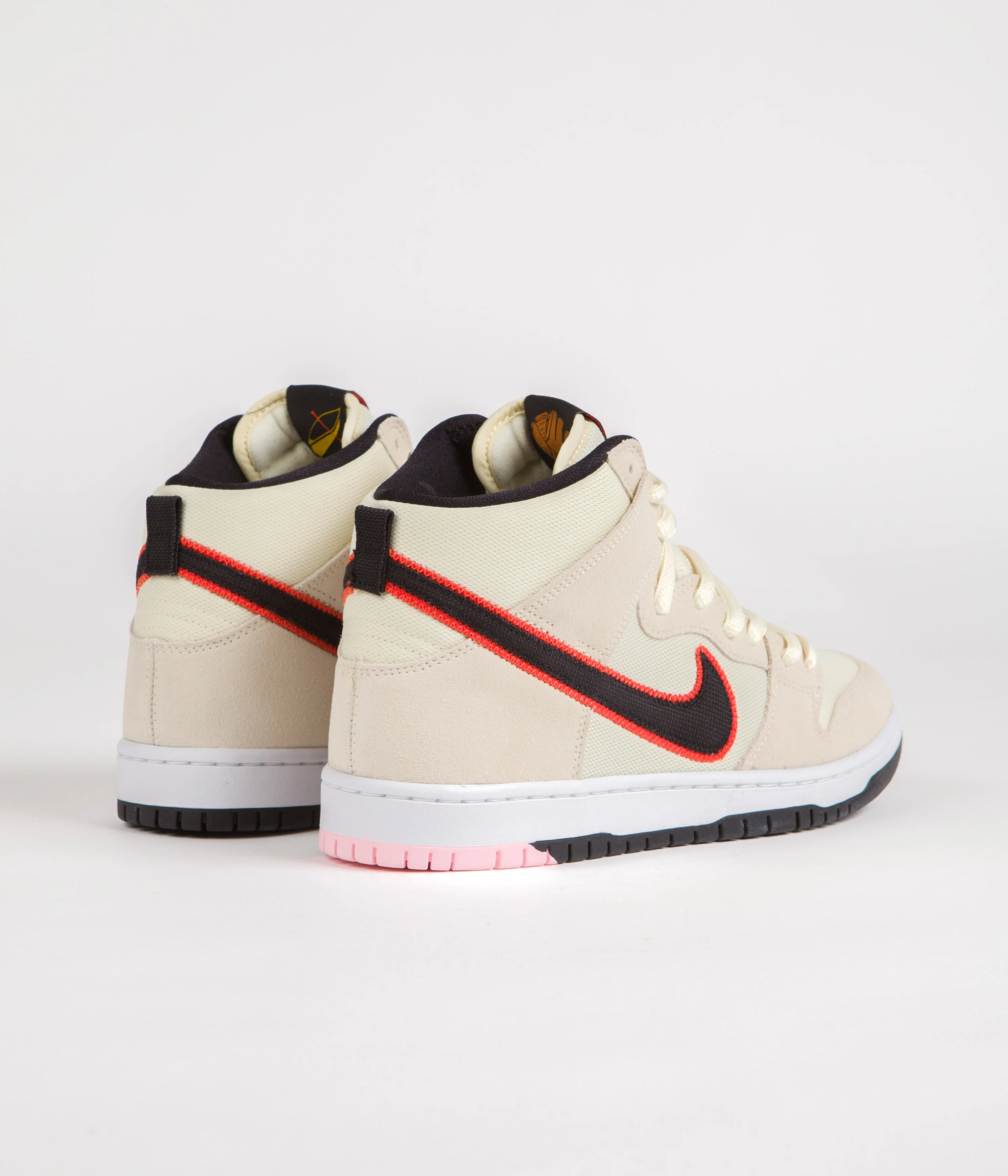 Nike SB Dunk High Pro Premium 'San Francisco Giants' Shoes - Coconut Milk / Black - Team Orange - White - Image 4
