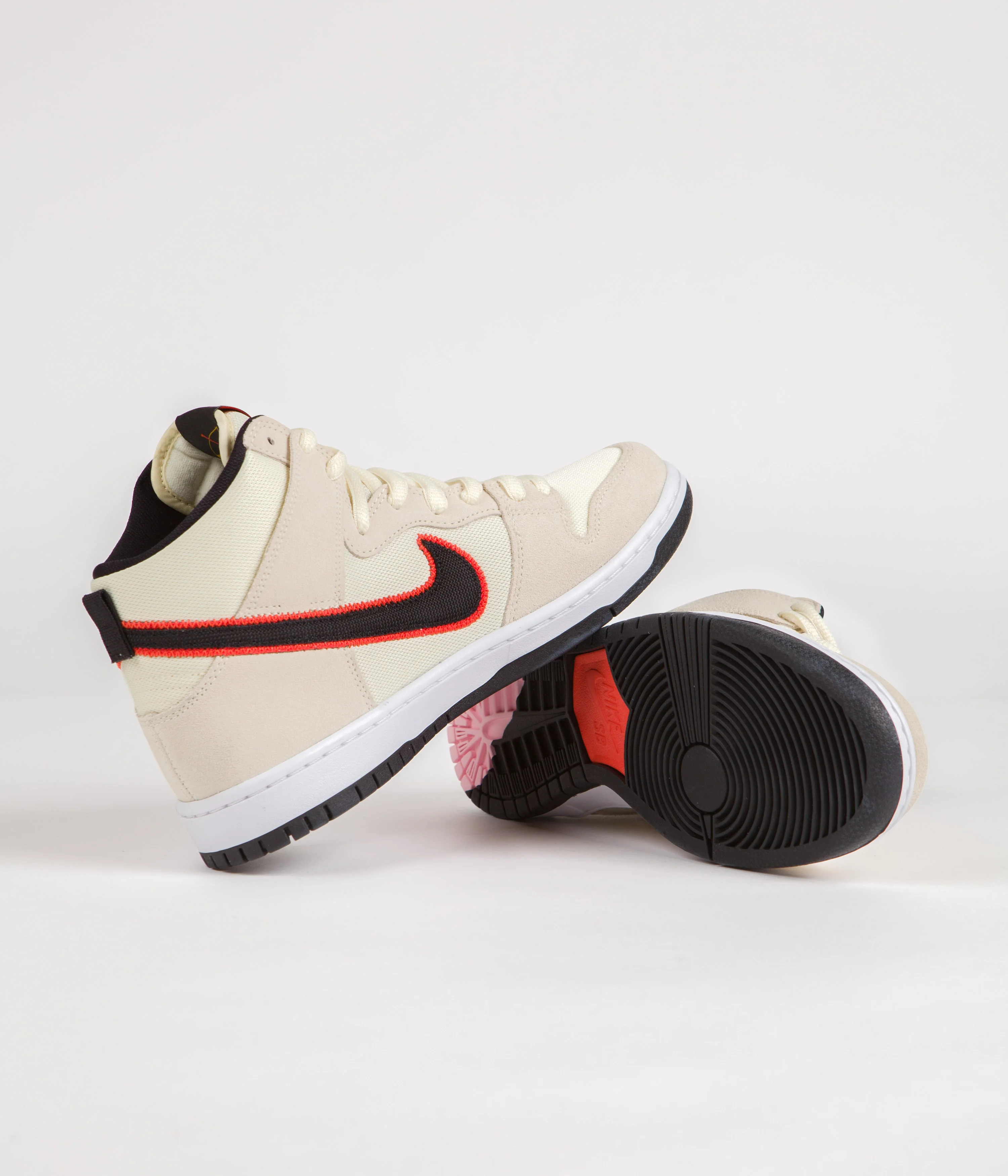 Nike SB Dunk High Pro Premium 'San Francisco Giants' Shoes - Coconut Milk / Black - Team Orange - White - Image 5