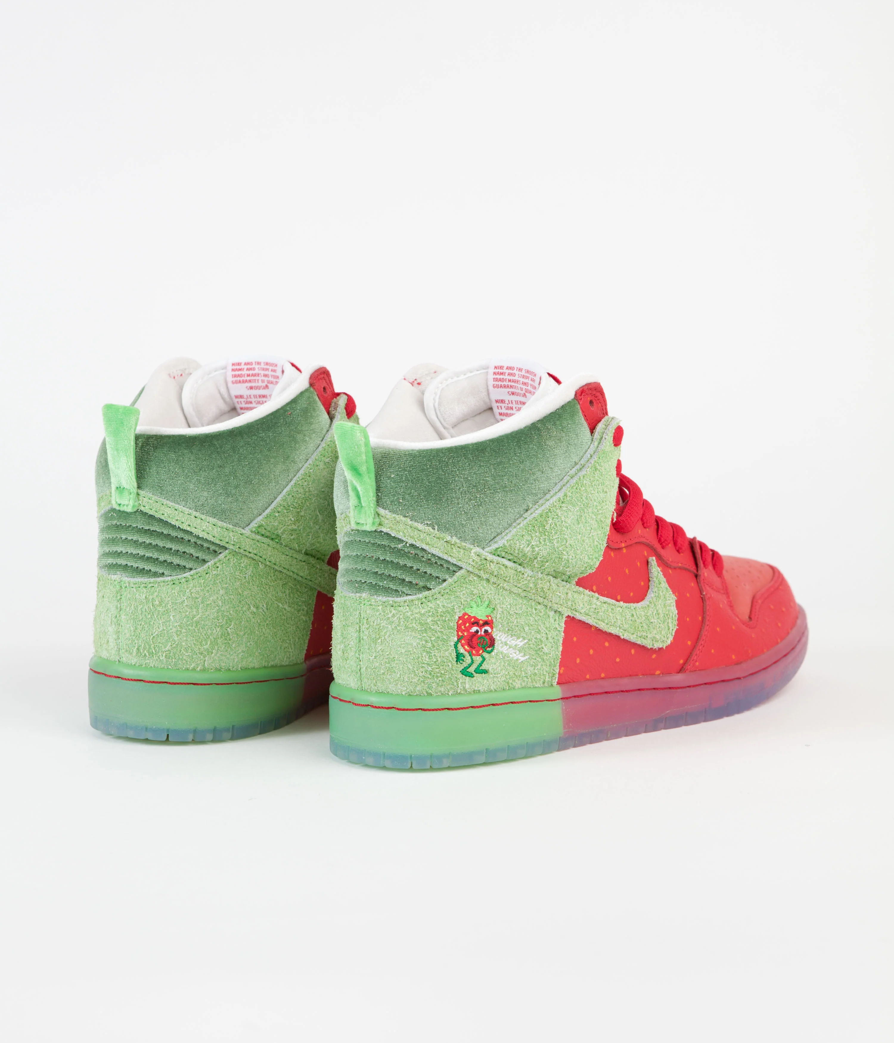 Nike SB Dunk High Pro 'Strawberry Cough' Shoes - University Red / Spinach Green - Magic Ember - Image 4