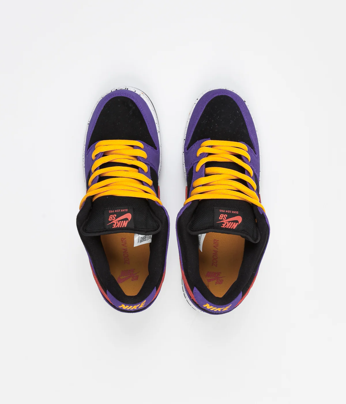 Nike SB Dunk Low Pro 'ACG Terra' Shoes - Black / Sunburst - Varsity Purple - Taxi - Image 7