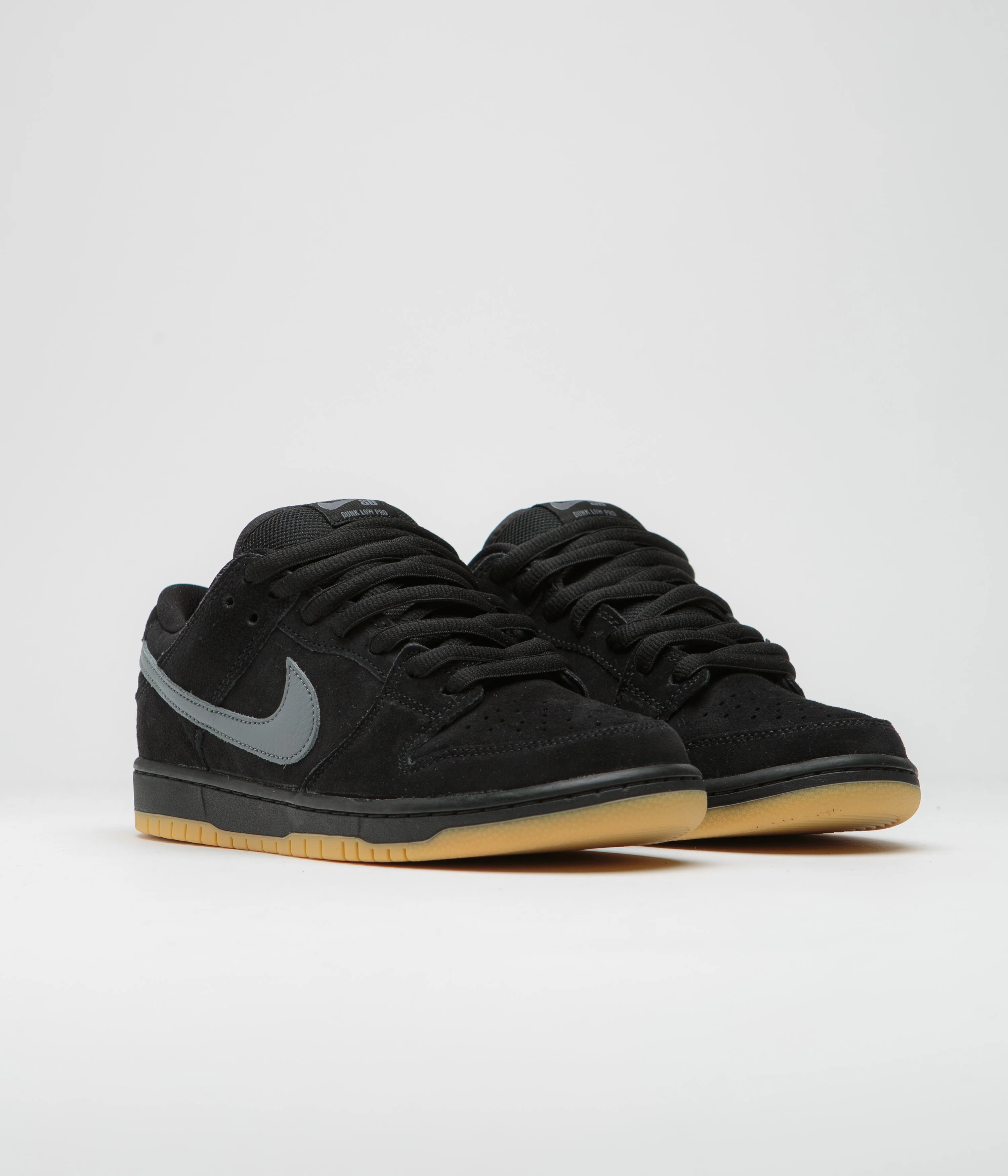 Nike SB Dunk Low Pro ‘Fog’ Shoes - Black / Cool Grey - Black - Black - Image 2
