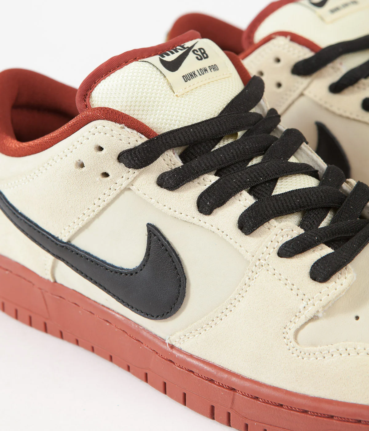 Nike SB Dunk Low Pro 'Hennessy' Shoes - Muslin / Black - Muslin - Rugged Orange - Image 3