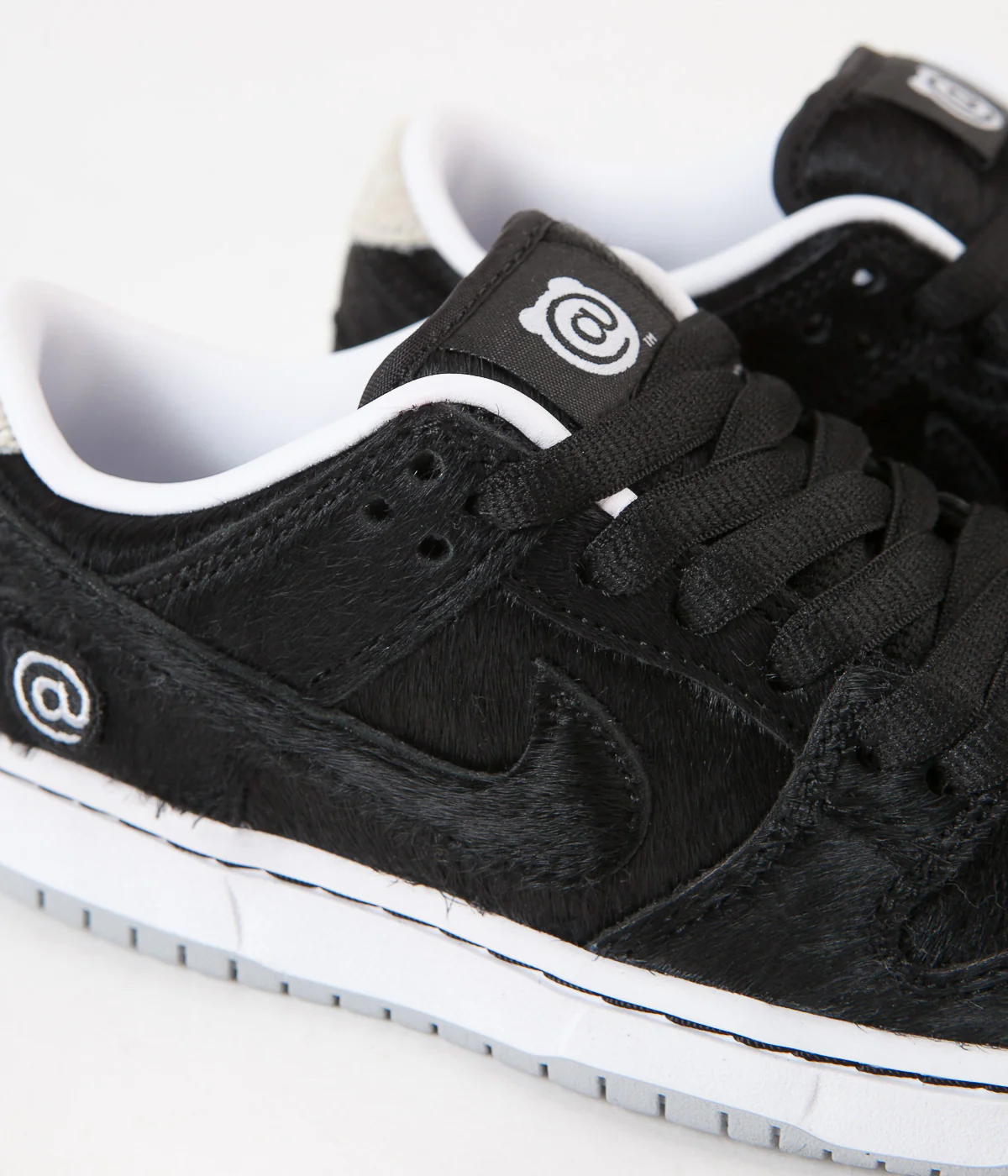 Nike SB Dunk Low Pro Medicom Preschool Shoes - Black / Black - White - Image 3