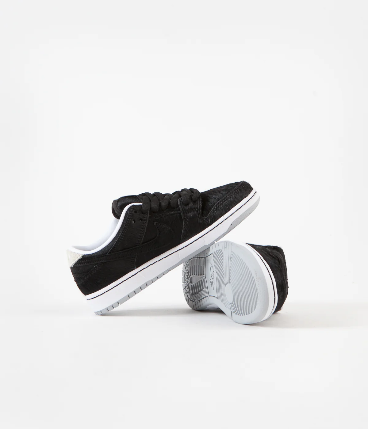 Nike SB Dunk Low Pro Medicom Preschool Shoes - Black / Black - White - Image 5