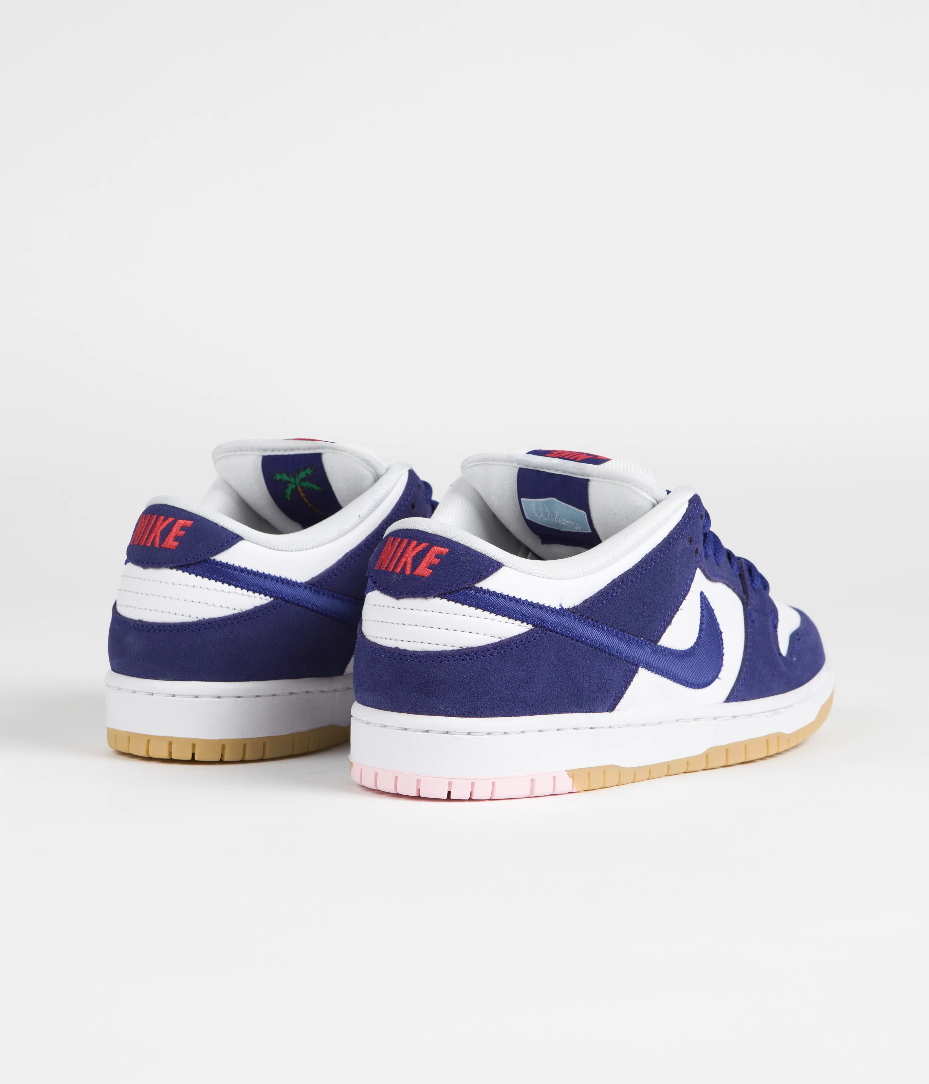 Nike SB Dunk Low Pro Premium 'Los Angeles Dodgers' Shoes - Deep Royal Blue / Deep Royal Blue - White - Image 4