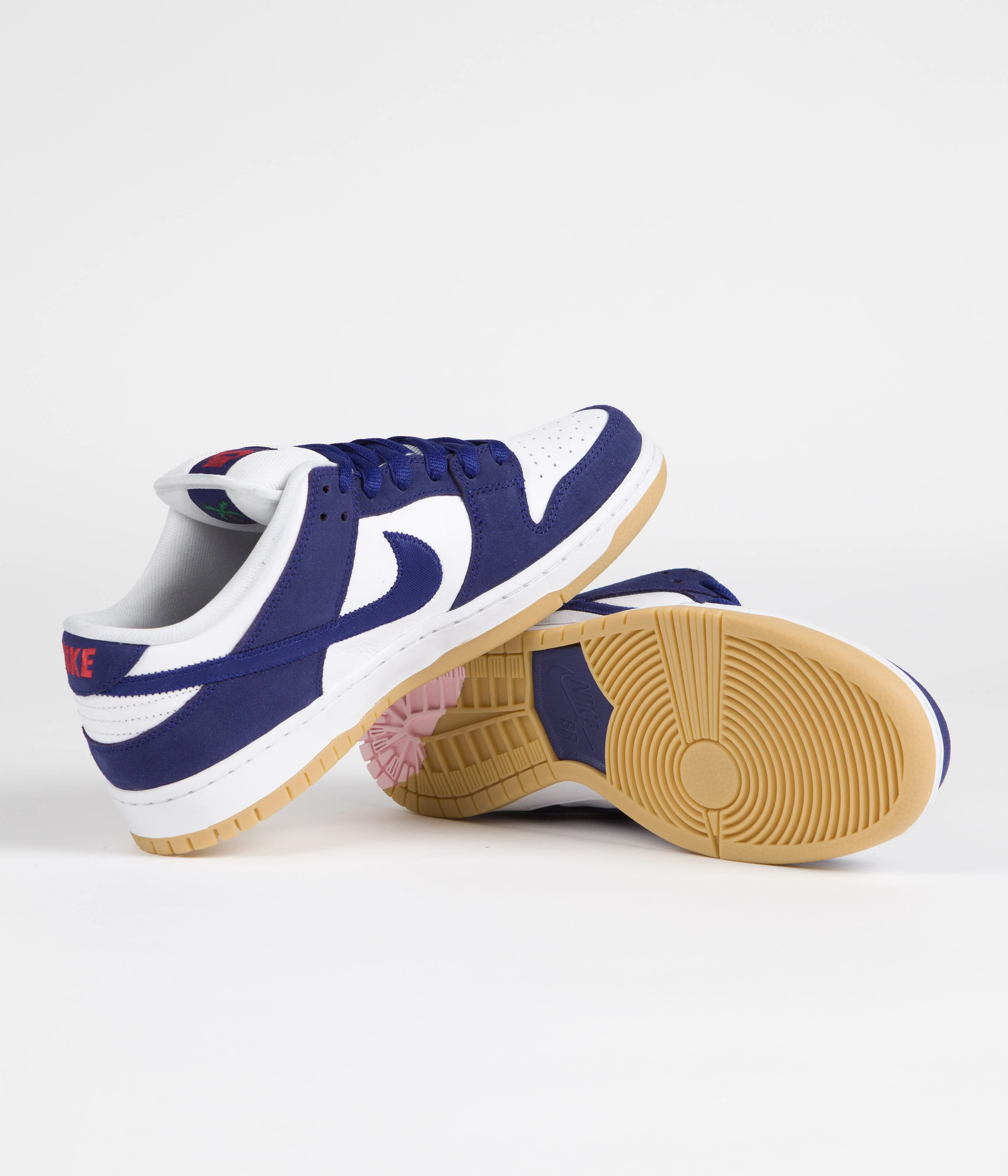 Nike SB Dunk Low Pro Premium 'Los Angeles Dodgers' Shoes - Deep Royal Blue / Deep Royal Blue - White - Image 5