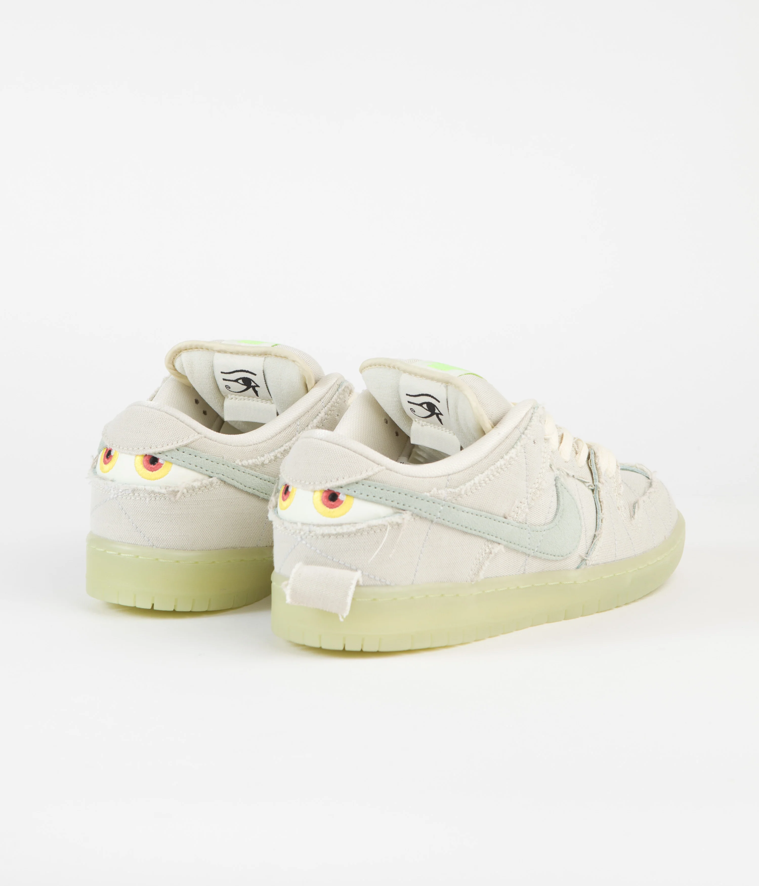Nike SB Dunk Low Pro Premium 'Mummy' Shoes - Coconut Milk / Seafoam - Yellow Strike - Image 5