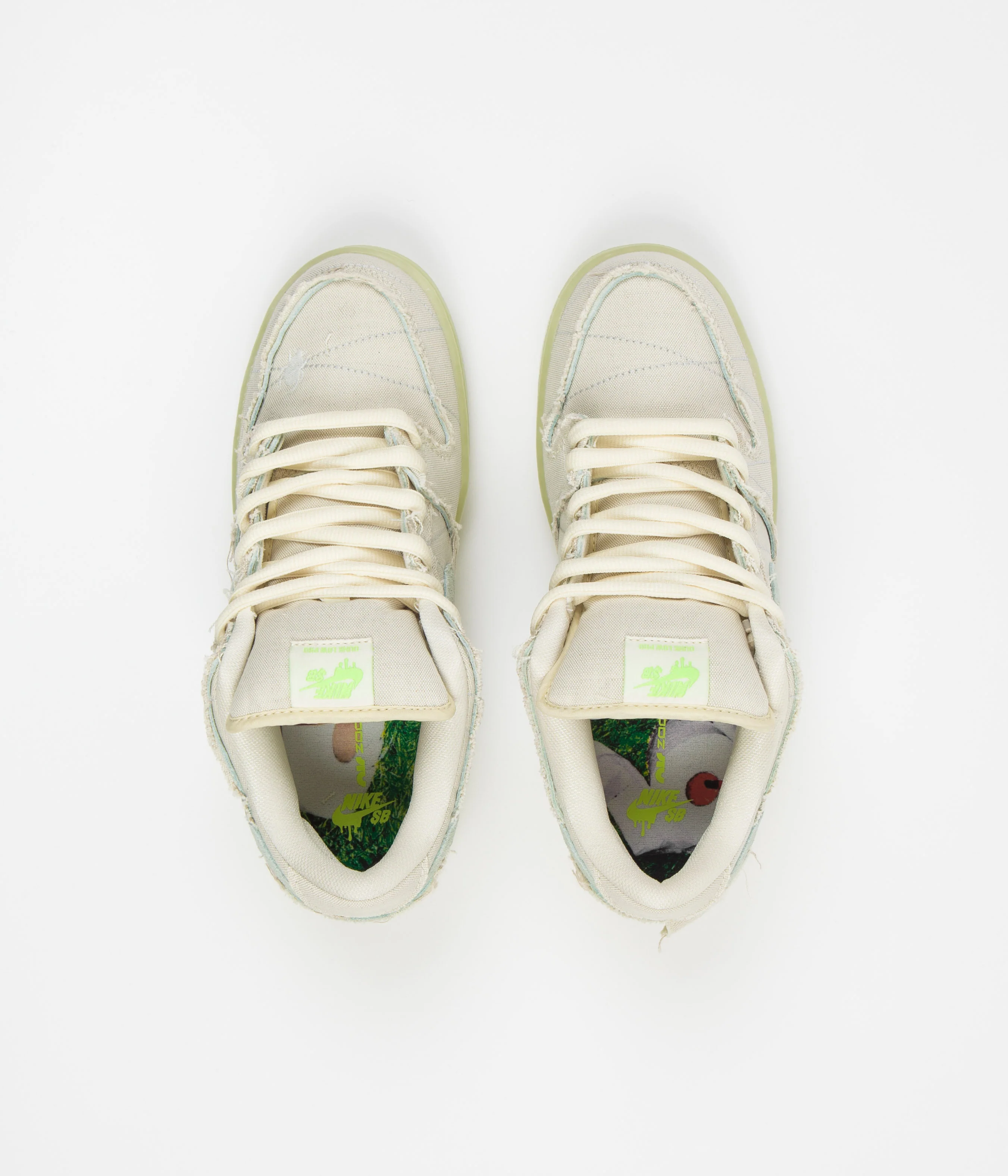 Nike SB Dunk Low Pro Premium 'Mummy' Shoes - Coconut Milk / Seafoam - Yellow Strike - Image 8