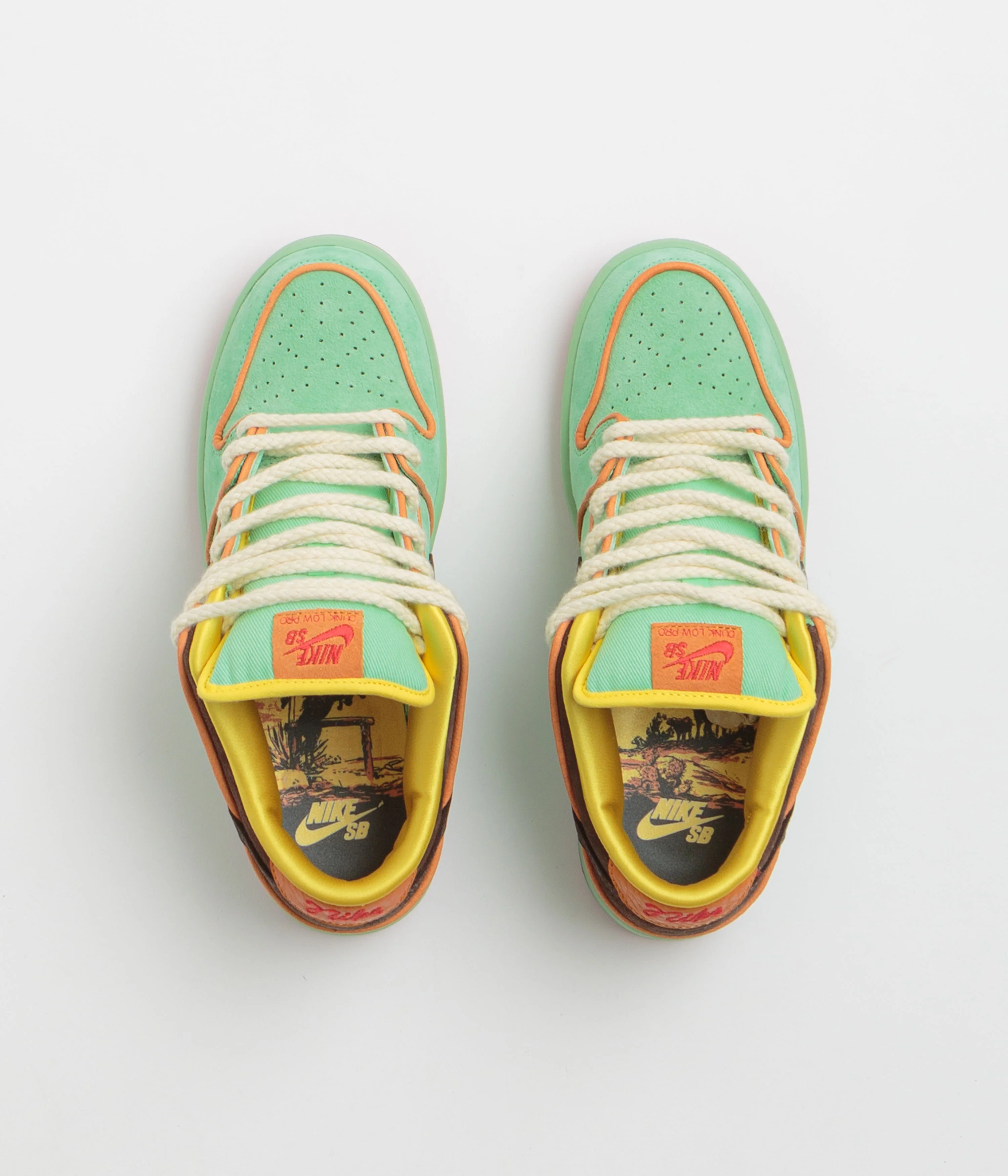 Nike SB Dunk Low Pro 'Rodeo' Shoes - Tourmaline / Baroque Brown - Monarch - Image 7