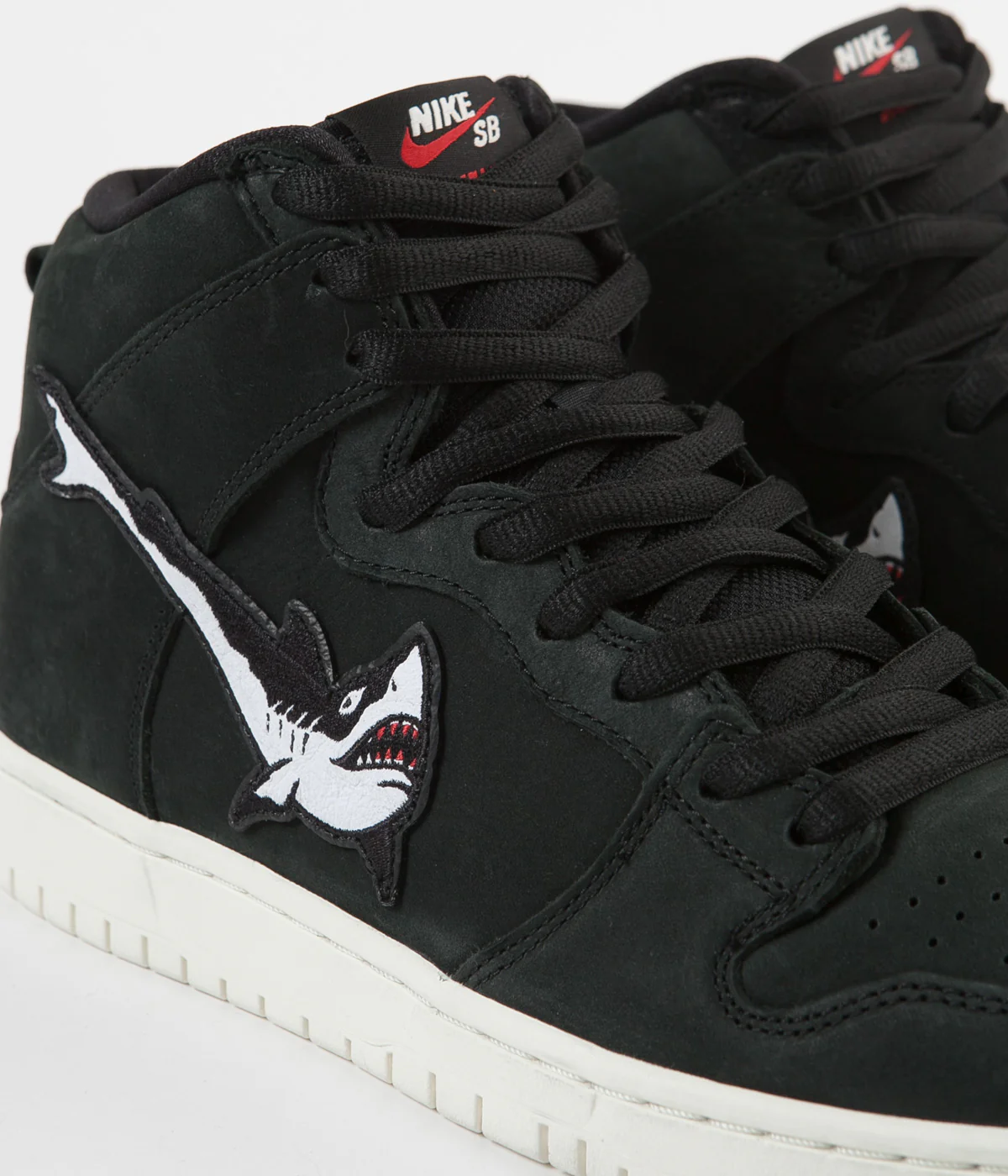 Nike SB Orange Label Dunk High Pro 'Oski' Shoes - Black / White - Black - Sail - Image 3