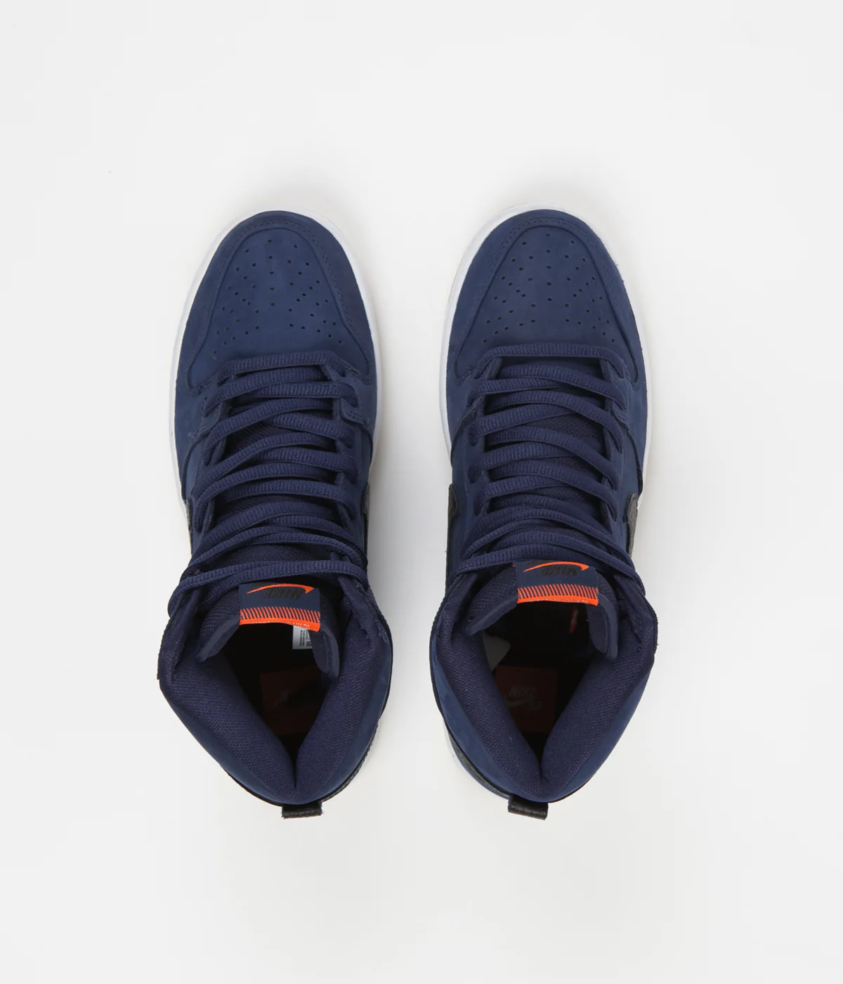Nike SB Orange Label Dunk High Pro Shoes - Midnight Navy / Black - Midnight Navy - White - Image 7