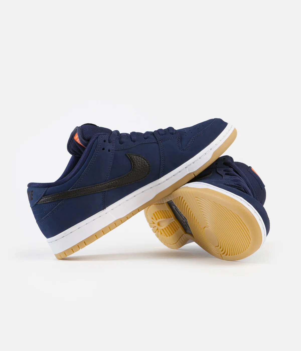 Nike SB Orange Label Dunk Low Pro Shoes - Midnight Navy / Black - Midnight Navy - Image 5