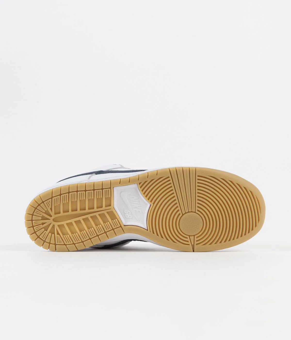 Nike SB Orange Label Dunk Low Pro Shoes - White / Navy - White - Safety Orange - Image 6