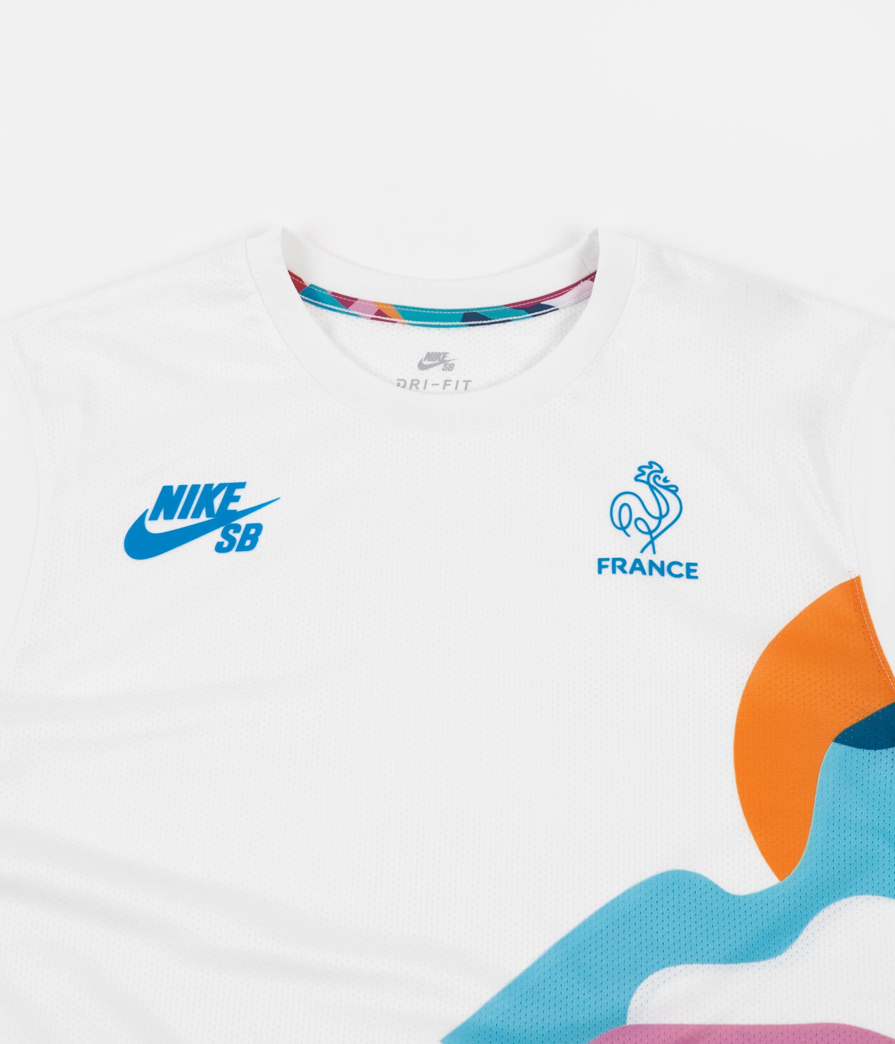 Nike SB x Parra 'France Federation Kit' Jersey - White / Neptune Blue - Image 2