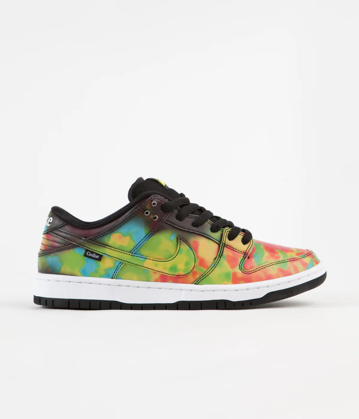 Nike SB x Civilist Dunk Low Pro QS Shoes - Black / Black - Black - Image 2