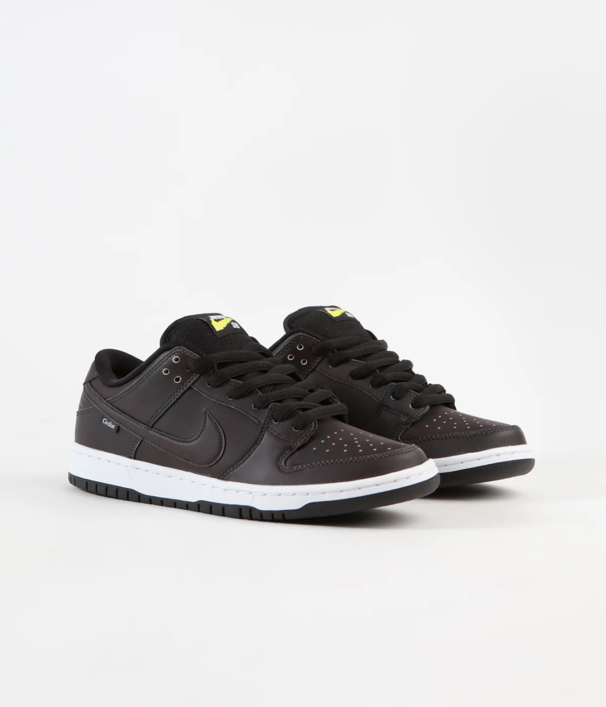 Nike SB x Civilist Dunk Low Pro QS Shoes - Black / Black - Black - Image 3
