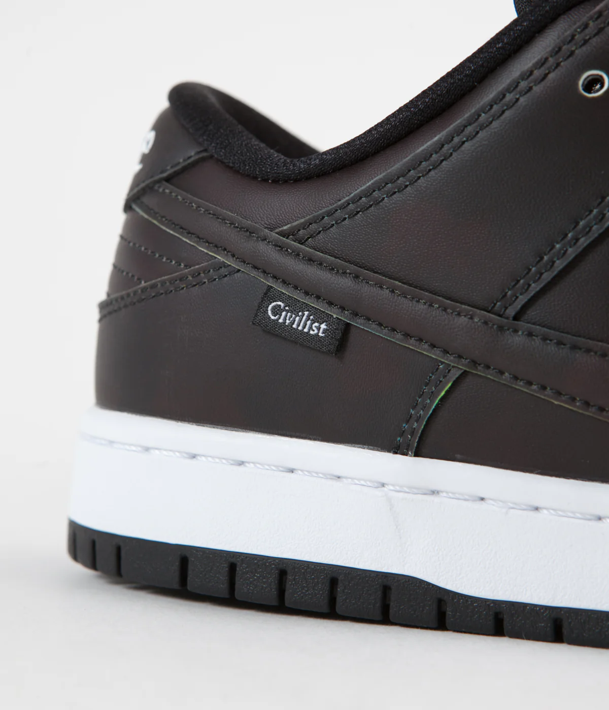 Nike SB x Civilist Dunk Low Pro QS Shoes - Black / Black - Black - Image 6