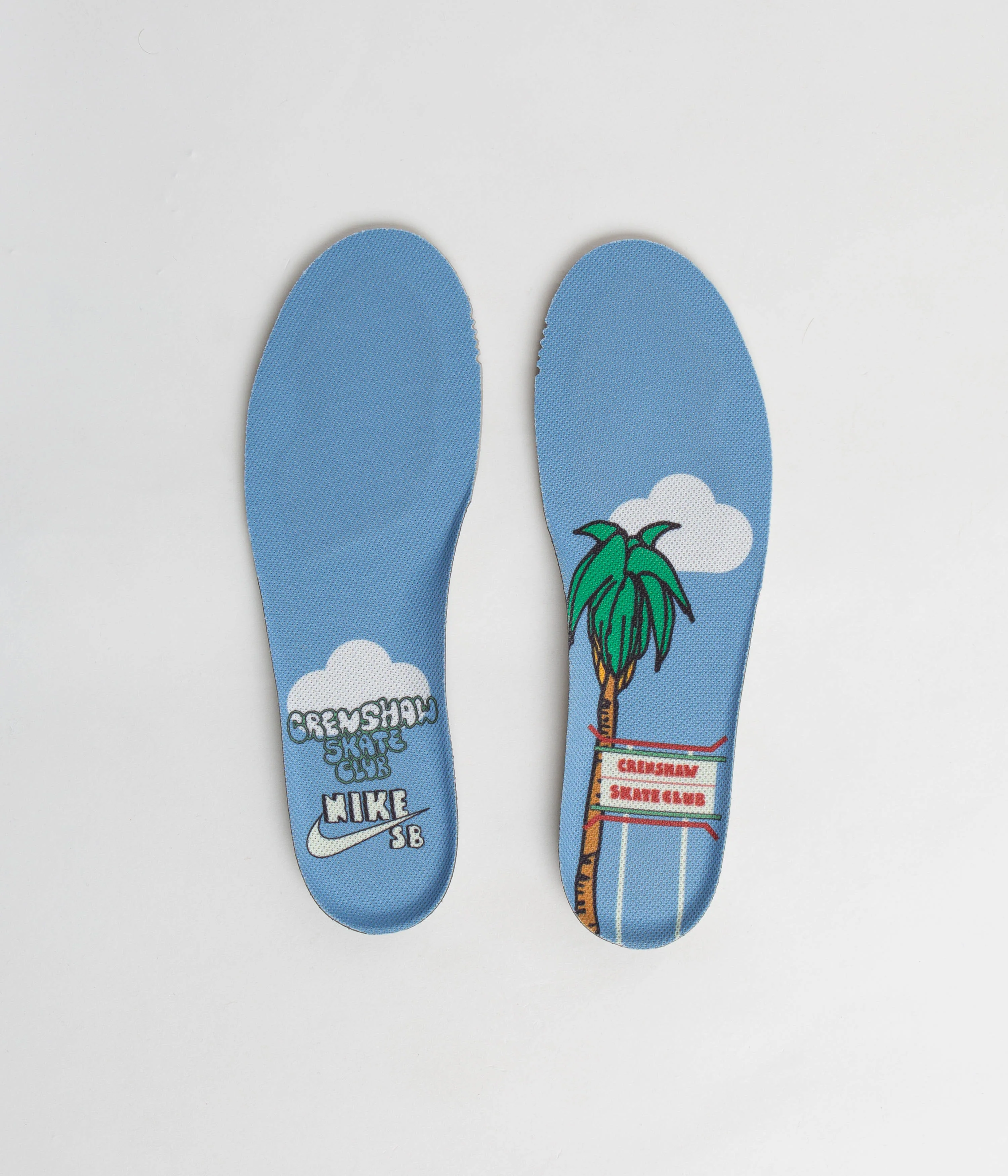 Nike SB x Crenshaw Skate Club Dunk Low Shoes - Sail / Light Blue - Cedar - Image 8