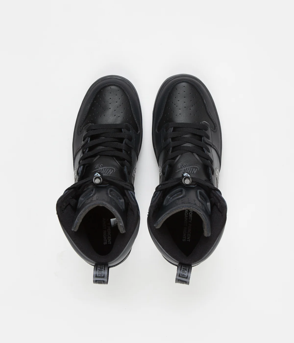 Nike SB x FPAR Dunk High Pro Premium Shoes - Black / Dark Grey - Black - Image 8