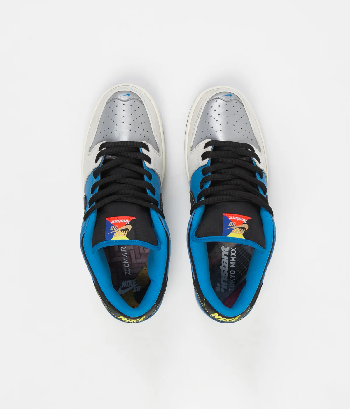 Nike SB x Instant Dunk Low Pro QS 2 Shoes - Blue Hero / Black - Pale Ivory - Image 8
