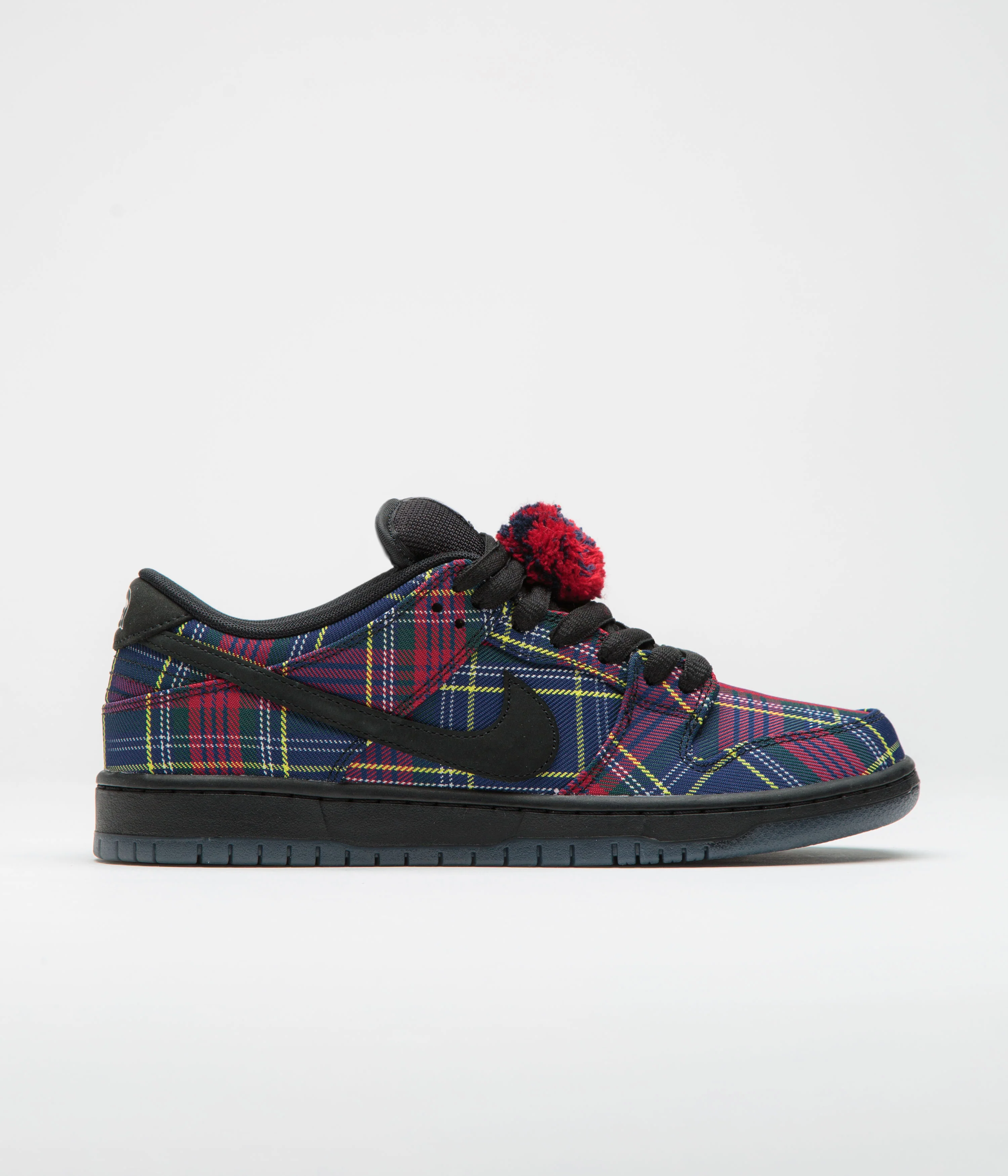 Nike SB x Nardwuar Dunk Low Pro Shoes - University Red / Black - Yellow Strike