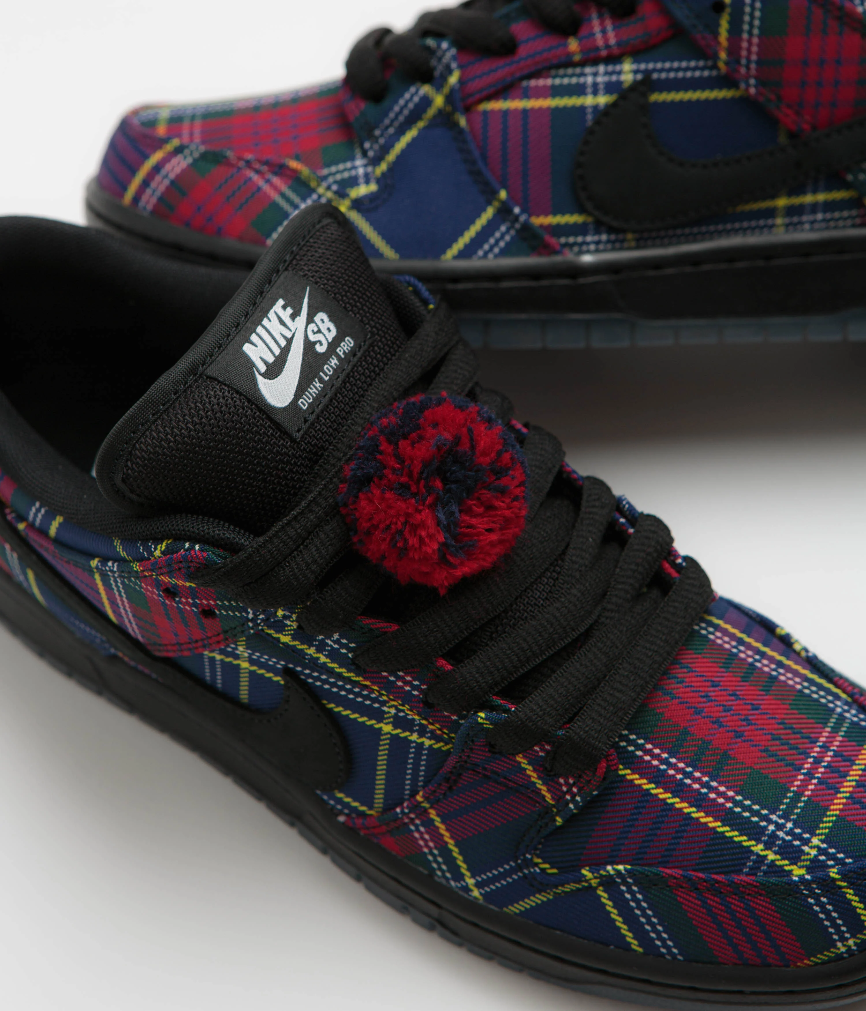 Nike SB x Nardwuar Dunk Low Pro Shoes - University Red / Black - Yellow Strike - Image 3