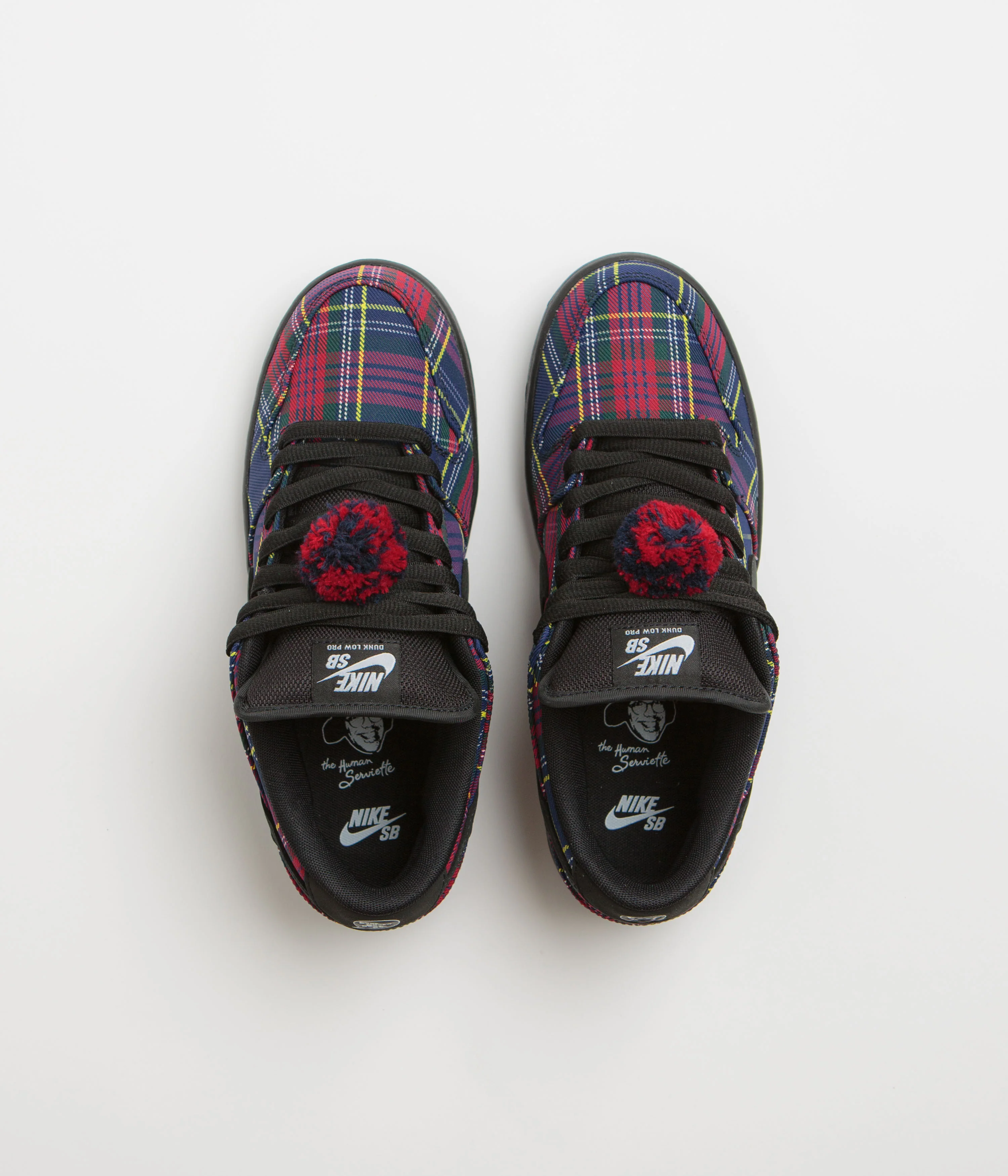 Nike SB x Nardwuar Dunk Low Pro Shoes - University Red / Black - Yellow Strike - Image 8