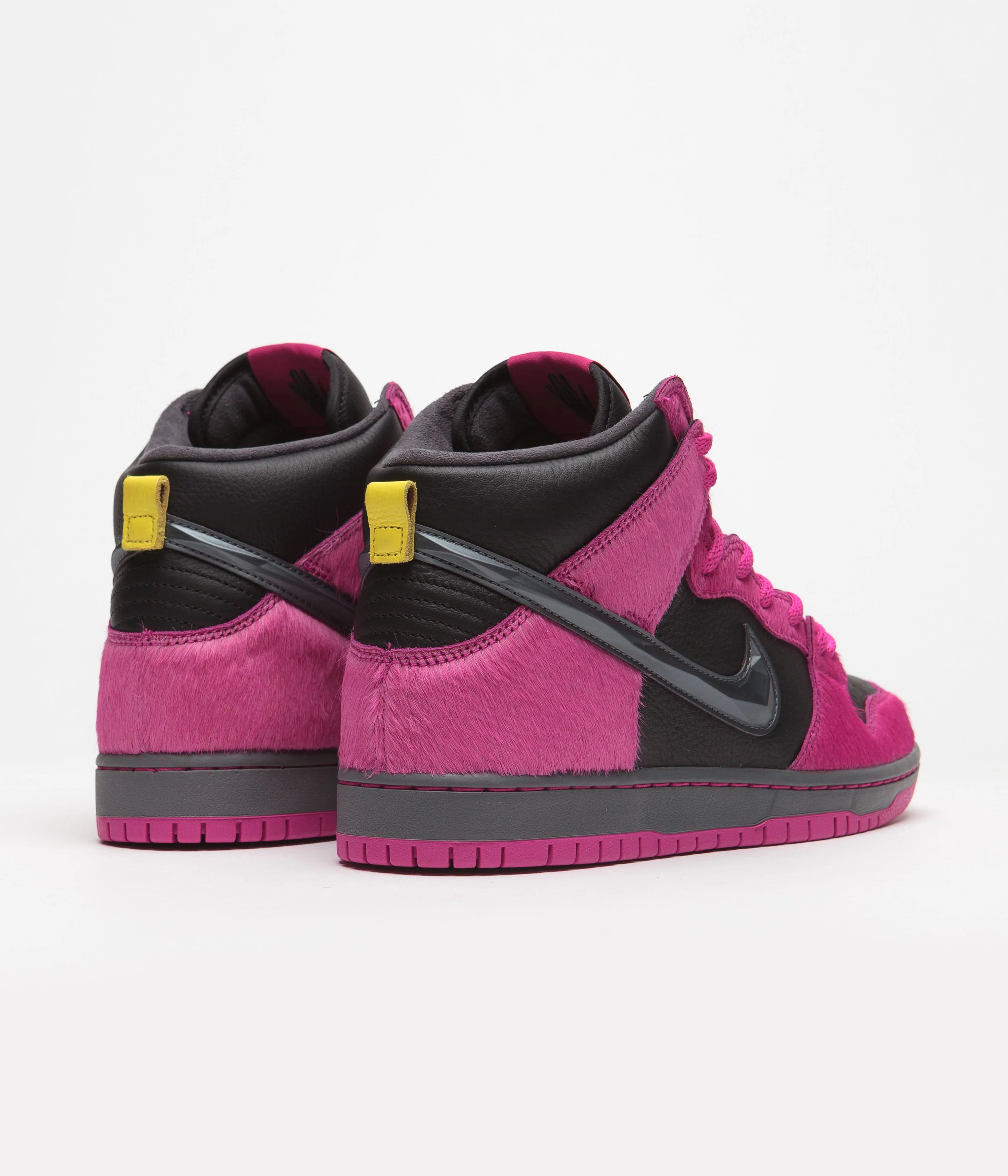 Nike SB x Run The Jewels Dunk High Shoes - Active Pink / Black - Metallic Gold - Image 13